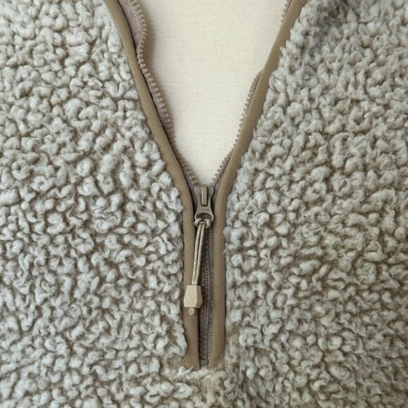 Eddie Bauer Sherpa Fleece 1/2-Zip Hoodie, Size XL, EUC - Picture 4 of 5